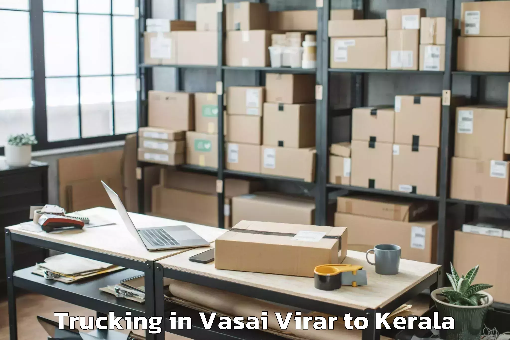 Easy Vasai Virar to Valavoor Trucking Booking